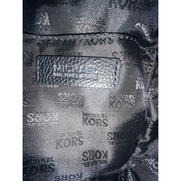 Michael Kors Black Leather Satchel + Brand New Passport Holder/Wallet - Picture 15 of 17